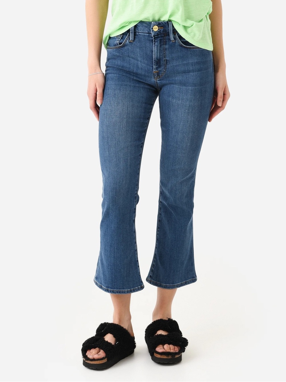 Frame Women's Le Crop Mini Boot Jean in Poe, size 26